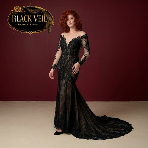 Melantha Black Wedding Dress