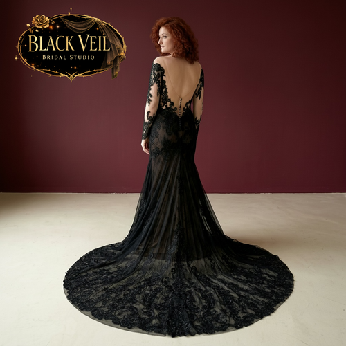 Melantha Black Wedding Dress