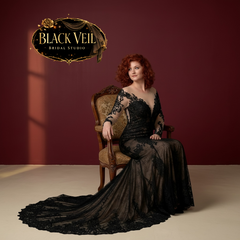 Melantha Black Wedding Dress