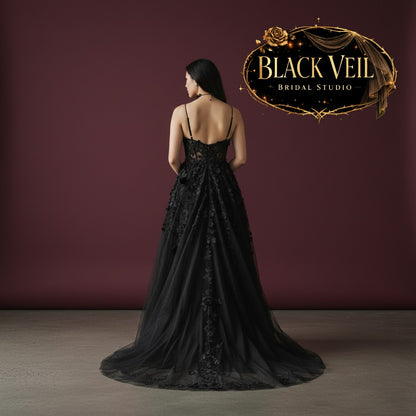 Poena Black Wedding Dress