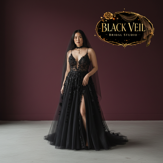 Poena Black Wedding Dress