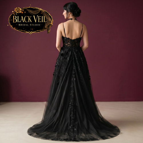 Poena Black Wedding Dress