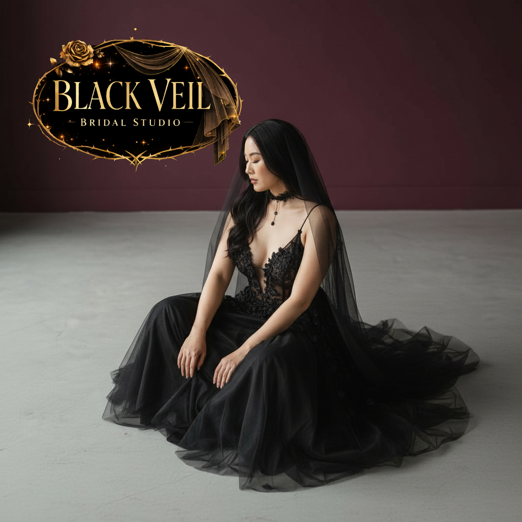 Poena Black Wedding Dress