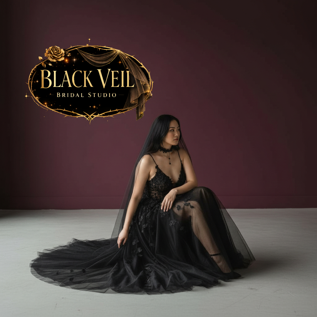 Poena Black Wedding Dress