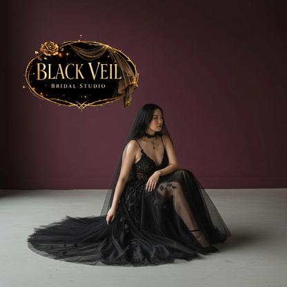 Poena Black Wedding Dress