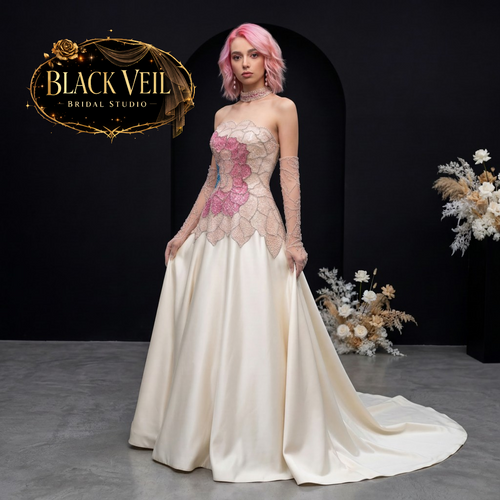 Posie Floral Hand Beaded Wedding Dress