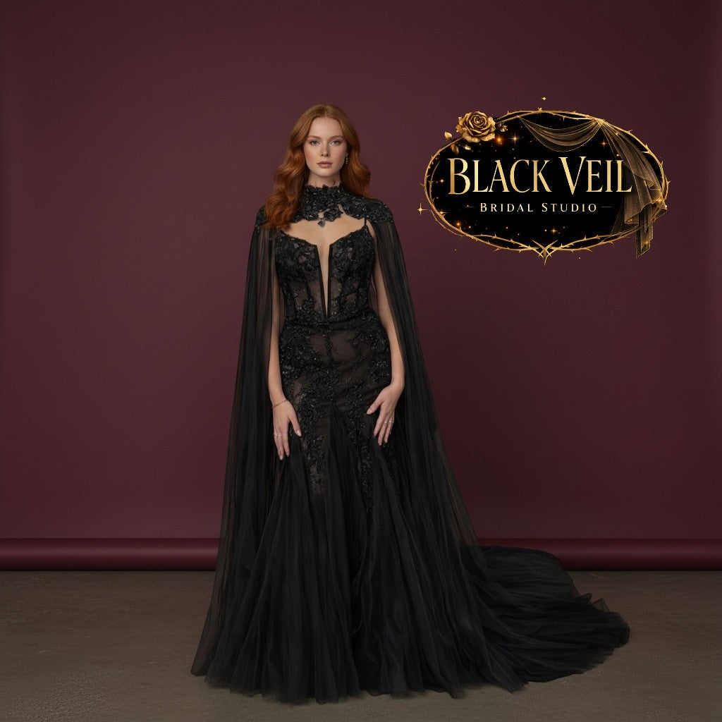 Rhiannon Black Wedding Dress