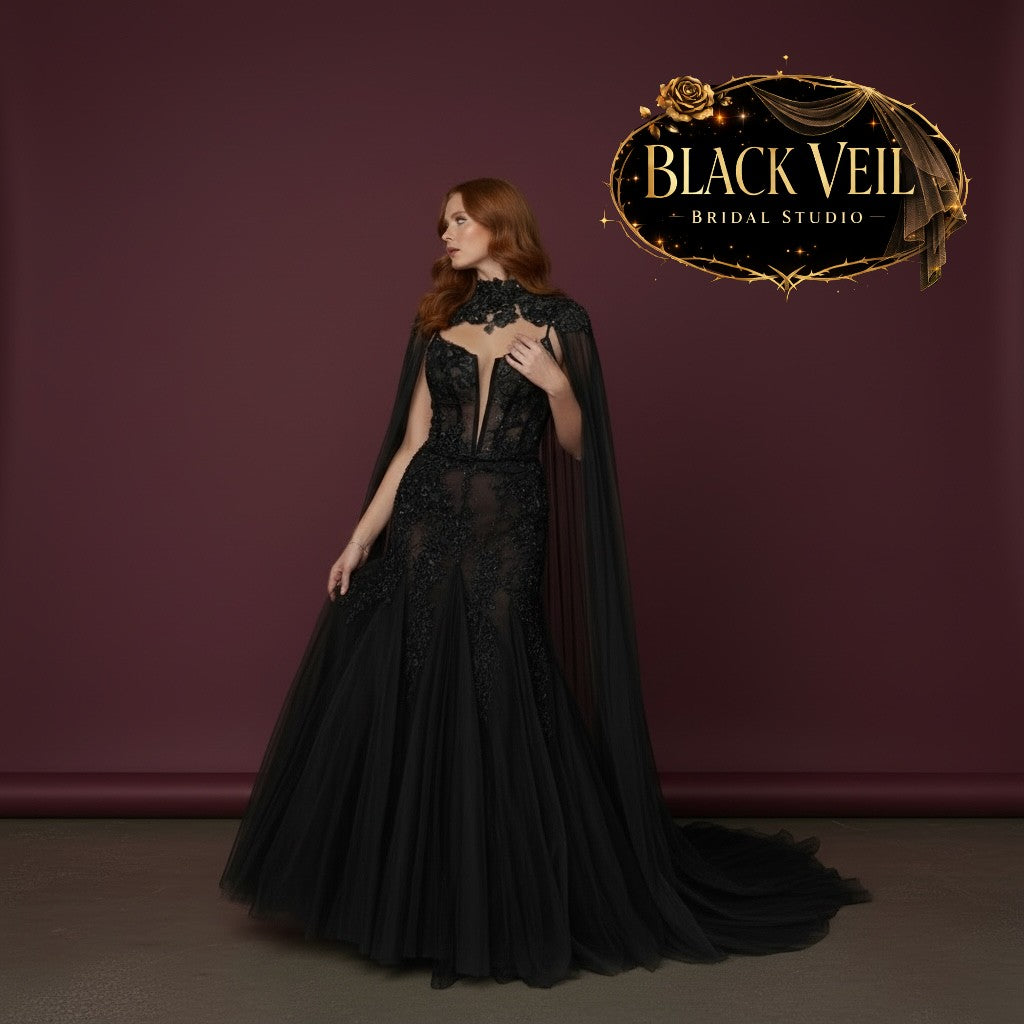 Rhiannon Black Wedding Dress