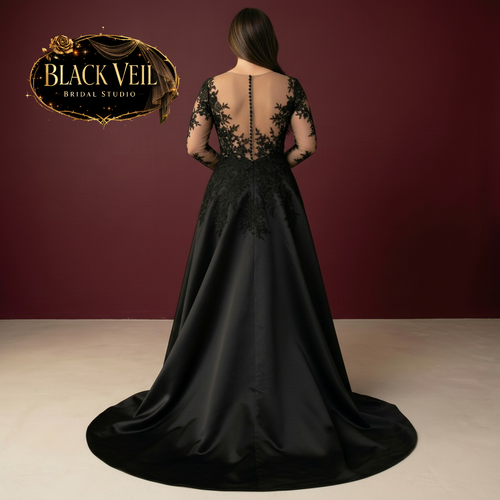 Rusalka Black Wedding Dress