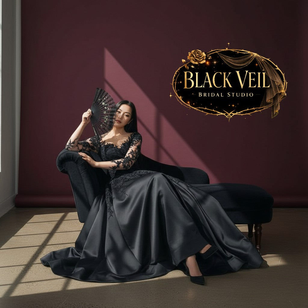 Rusalka Black Wedding Dress