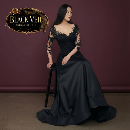 Rusalka Black Wedding Dress