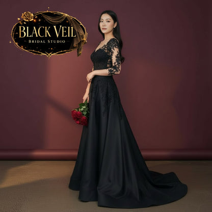 Rusalka Black Wedding Dress