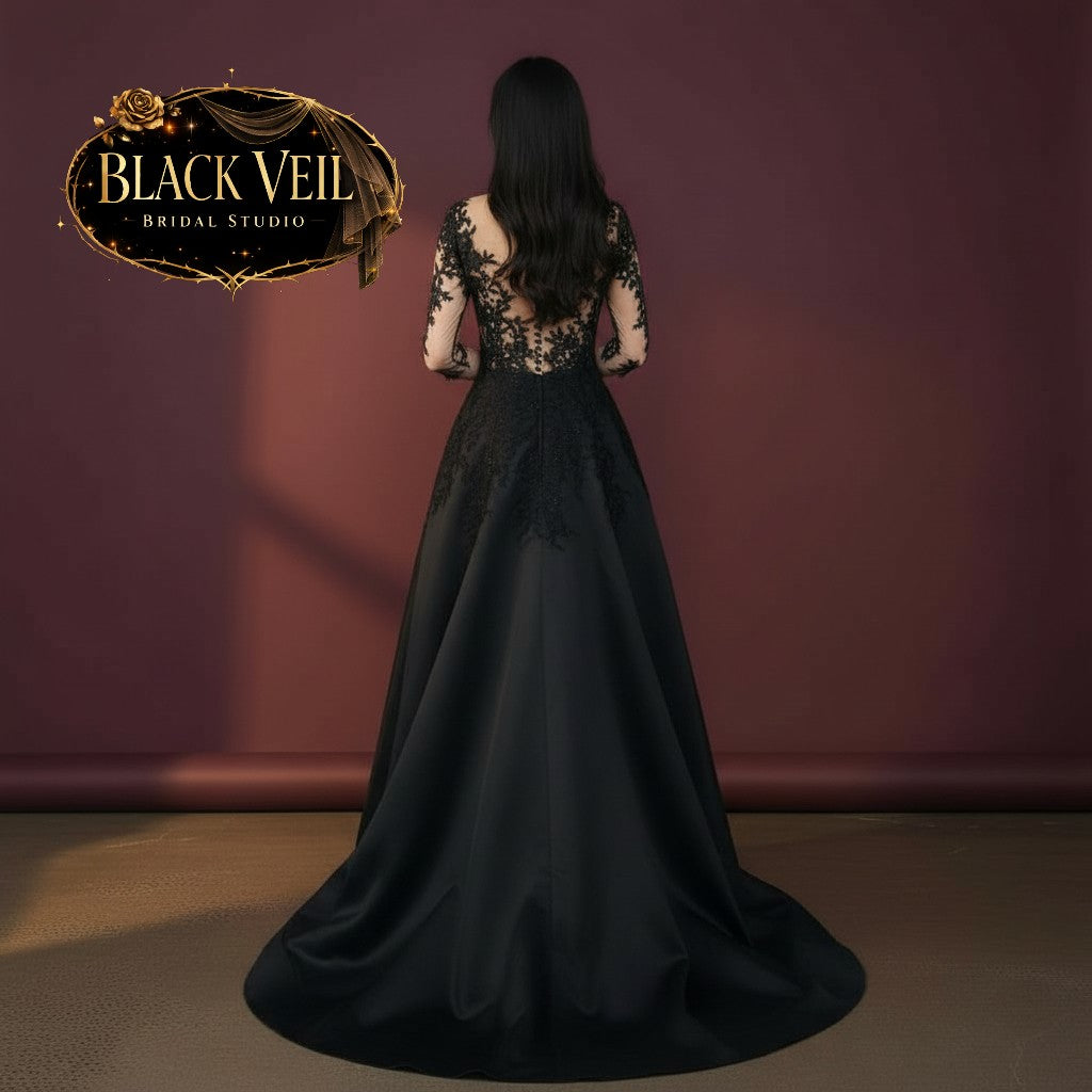 Rusalka Black Wedding Dress