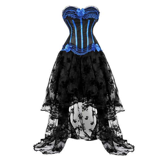 The Blackthorne Bridal Corset With Skirt