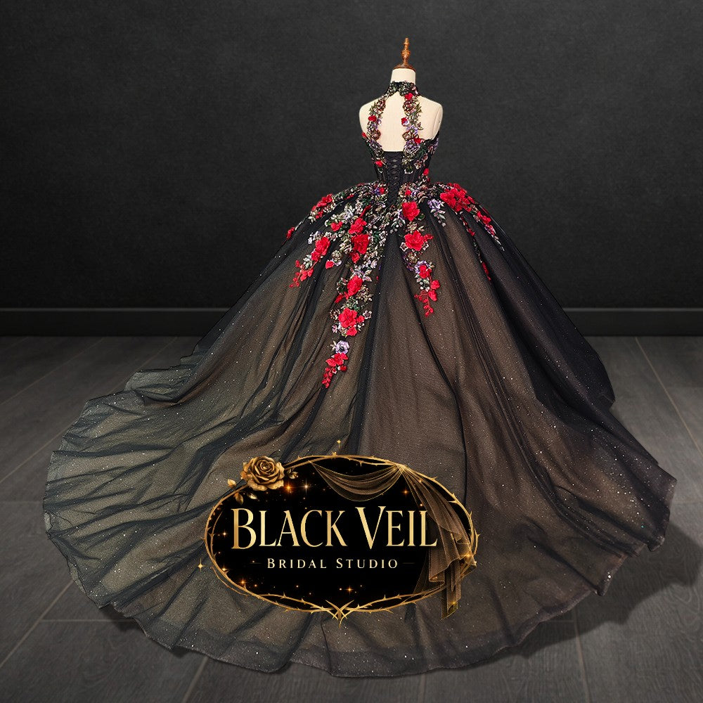 Yemaya Black Wedding Dress