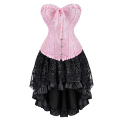 The Veiled Romance Bridal Corset With Skirt
