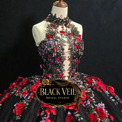 Yemaya Black Wedding Dress