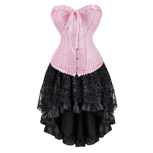 The Veiled Romance Bridal Corset With Skirt