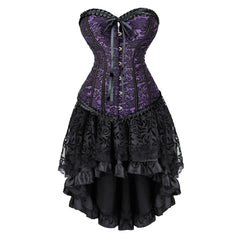 The Veiled Romance Bridal Corset With Skirt