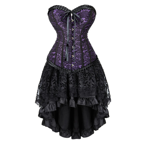 The Veiled Romance Bridal Corset With Skirt