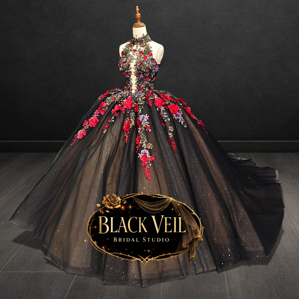 Yemaya Black Wedding Dress