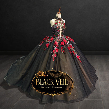 Yemaya Black Wedding Dress