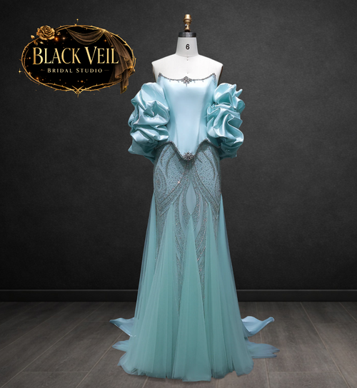 Isolde Blue Wedding Dress
