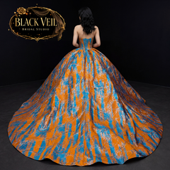 Daphne Color Contrast Wedding Dress