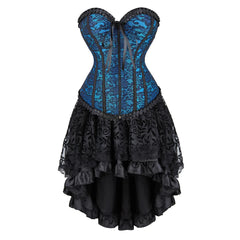 The Veiled Romance Bridal Corset With Skirt