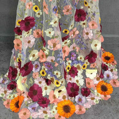 3D Floral Shoulder Veil