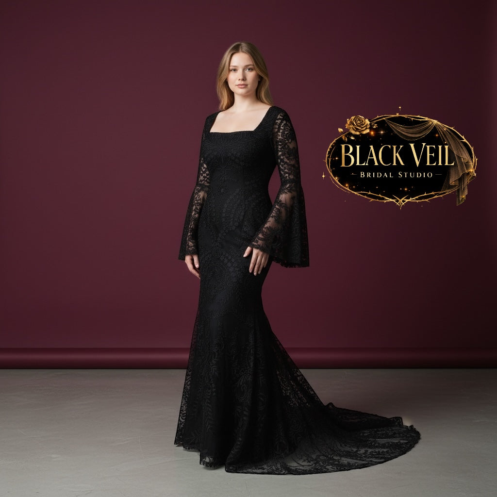 Selene Black Wedding Dress