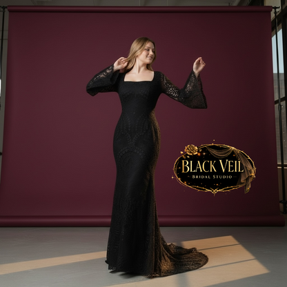 Selene Black Wedding Dress