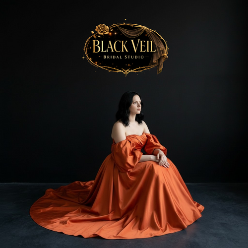 Sienne Orange Wedding Dress