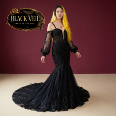 Singrid Black Wedding Dress