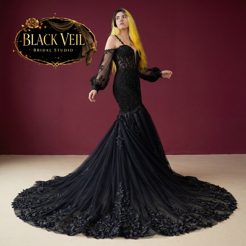 Singrid Black Wedding Dress