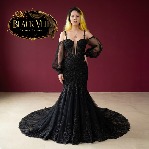 Singrid Black Wedding Dress