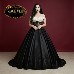 Sybil Black Wedding Dress
