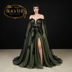 Terra Green Wedding Dress