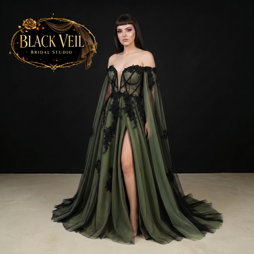 Terra Green Wedding Dress