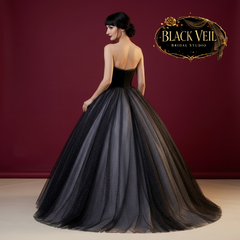 Undine Black Wedding Dress