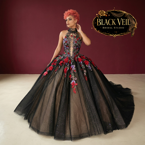 Yemaya Black Wedding Dress