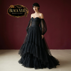 Zelina Black Wedding Dress