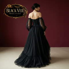 Zelina Black Wedding Dress