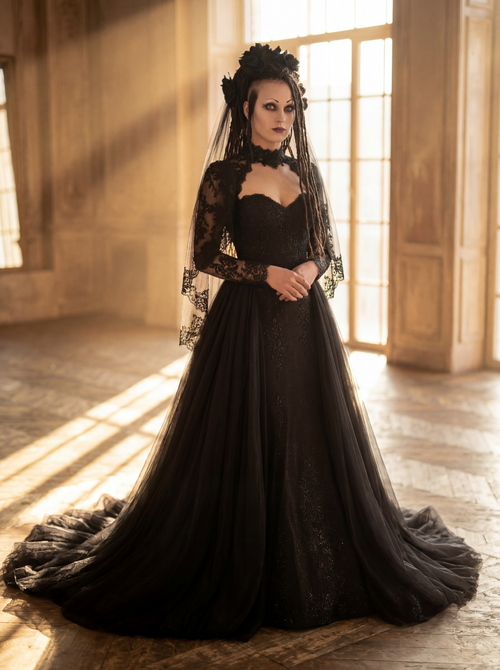 Alternative Wedding Dresses Black Veil Bridal Alternative Wedding Dresses Black Veil Bridal