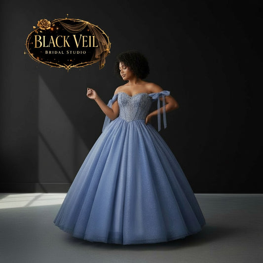 Khione Blue Wedding Dress