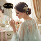 Chinese Style Bridal Floral Side Clips