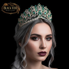 Ornate Baroque Tiara for Brides | Regal Wedding Crown
