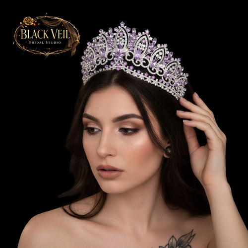 Ornate Baroque Tiara for Brides | Regal Wedding Crown