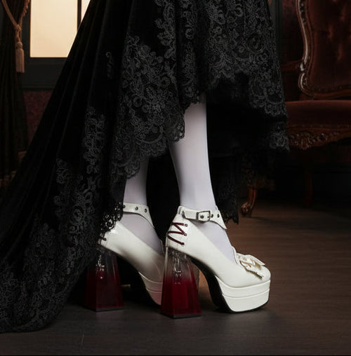 Gothic Vampire Japanese Lolita Style Bridal Heels