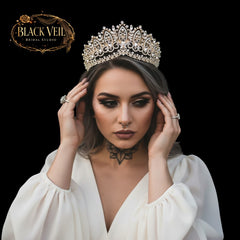 Ornate Baroque Tiara for Brides | Regal Wedding Crown